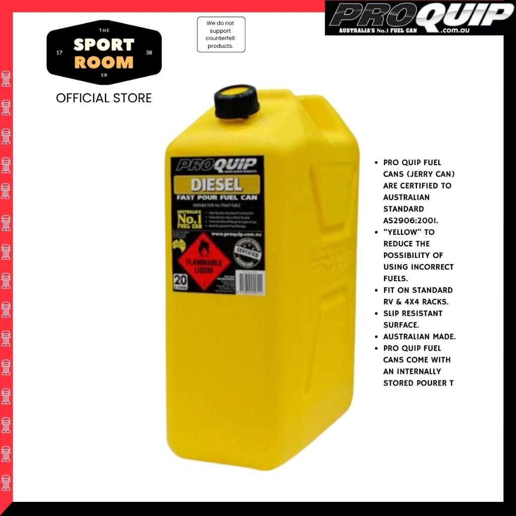 [Ready Stock] PROQUIP (20L) Petrol Unlead Fuel Diesel 4x4 Jerry Can ...