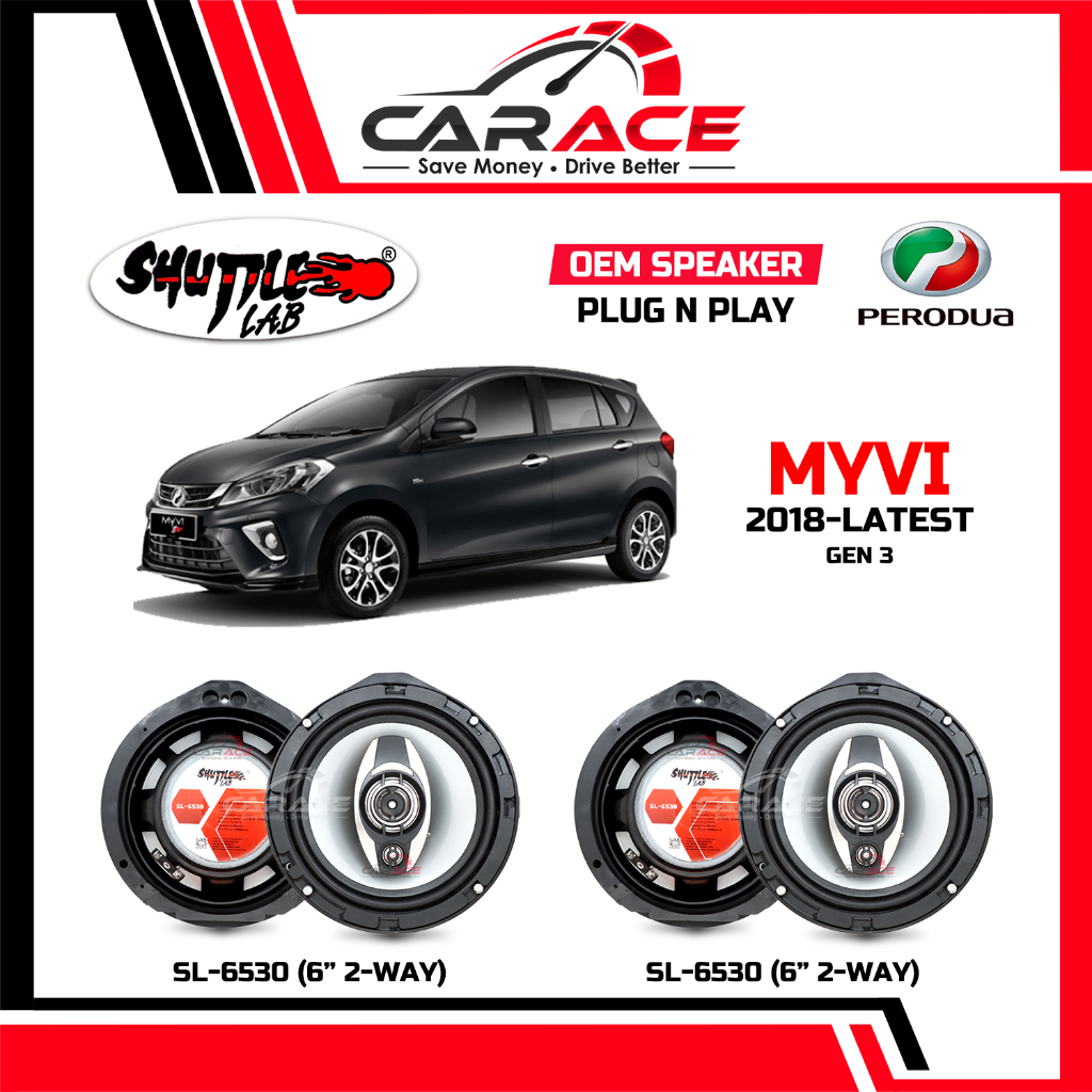 Perodua Myvi Gen3 Speaker PNP SHUTTLE LAB Speaker Plug & Play Front
