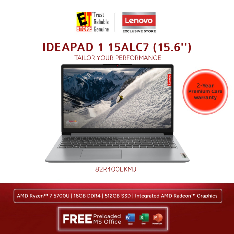 Lenovo Laptop IdeaPad 1 IP1(Ryzen 5 5500U OR RYZEN 7 5700U /16GB/512GB ...