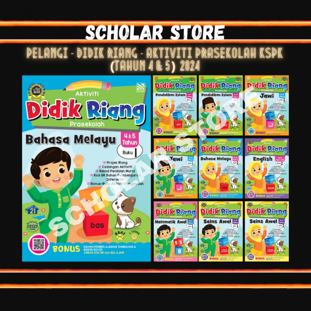 [SCHOLARSTORE] BUKU AKTIVITI DIDIK RIANG PRASEKOLAH 4 & 5 TAHUN (2024 ...