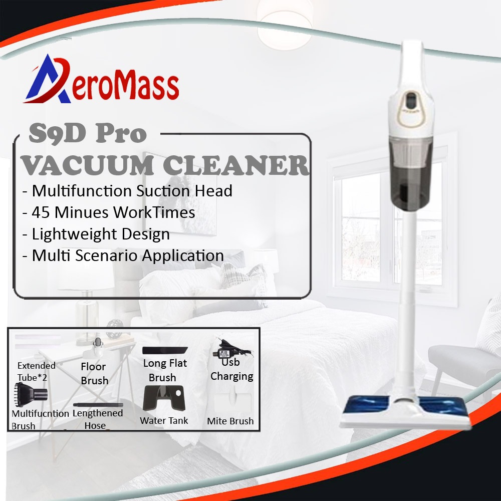 AeroMass S9D Model Cordless Vacuum Cleaner Wet And Dry Vacum Rumah