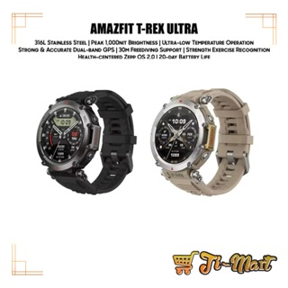 Amazfit T-Rex Ultra A2142 1.39 AMOLED Smart Watch Dual-Band GPS 6