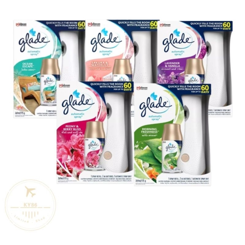 Glade 3in1 Automatic Spray Starter Set -5 Variants #Scent#Room# ...