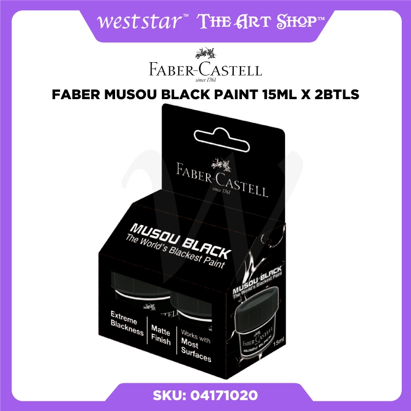 [WESTSTAR] Faber MUSOU BLACK Paint 15ml (Pack of 2) Shopee Malaysia