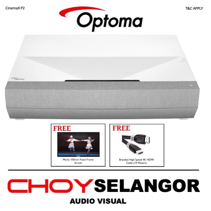 Optoma CinemaX P2 4K Ultra Short Throw Projector Shopee Malaysia