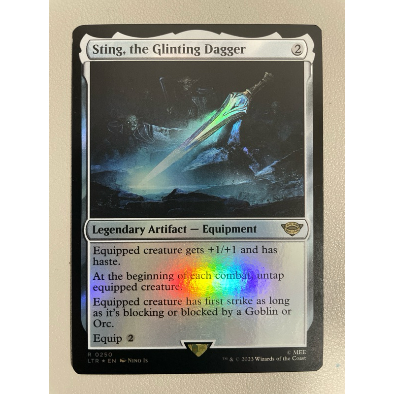 MTG:The Lord of the Rings (LTR) R0250 - Sting, the Glinting Dagger ...