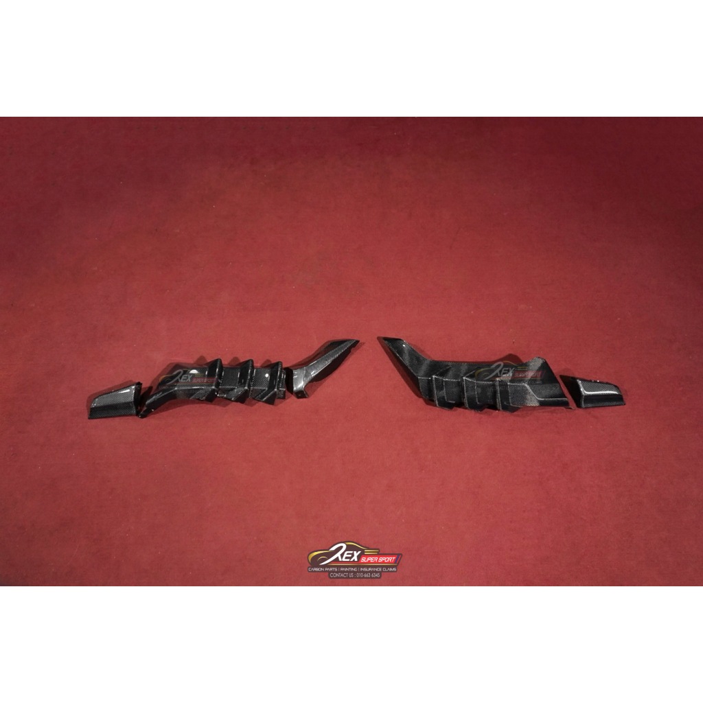 Honda Fk8 Type R Rear Bumper Cover Mugen Real Carbon Fiber One Set