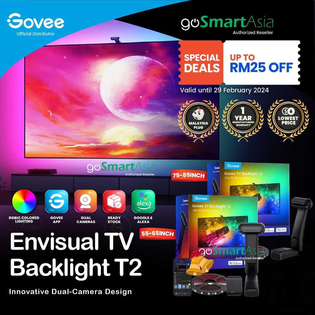 Gosmart Asia Govee Envisual Tv Backlight T With Dual Cameras