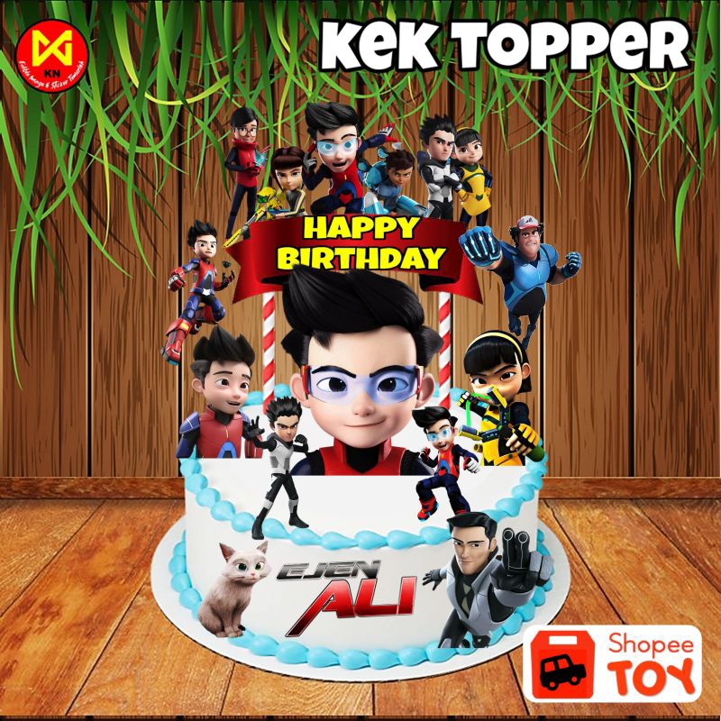 Kek Topper Ejen Ali Iris | Shopee Malaysia
