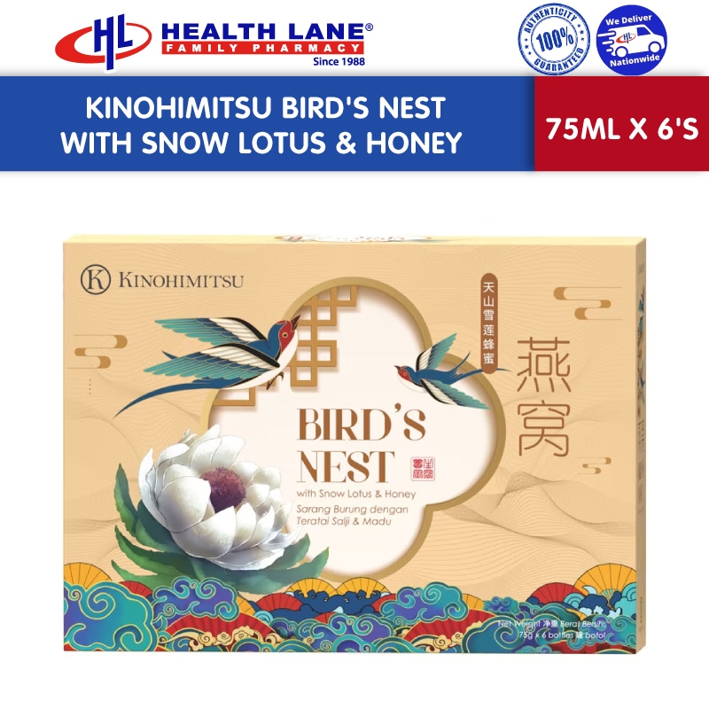 KINOHIMITSU BIRD'S NEST WITH SNOW LOTUS & HONEY (75ML X 6'S) Shopee