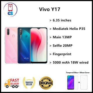 Vivo Y17s (6GB+6GB Extended Ram)+128GB Rom (Original Malaysia Set) With  Premium Gift