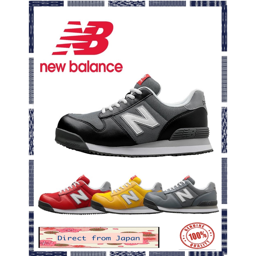 New Balance fashionable safety shoes work shoes Portland 4color resin toe box oil resistant Direct From Japan Shopee Malaysia