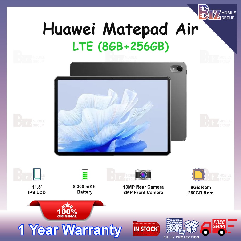 Huawei Matepad Air LTE (8GB+256GB) | Original Huawei 1 Year Warranty ...