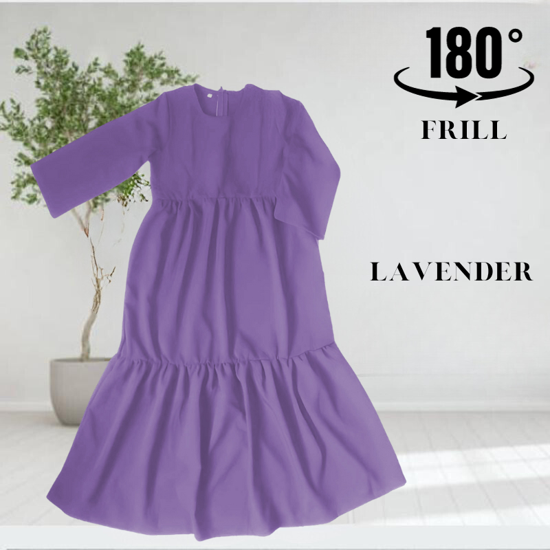 Jubah Frill Muslimah for Girls Raya: Modesty Redefined with Playful ...
