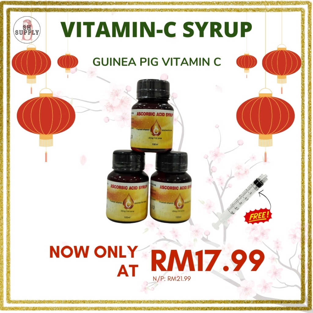 [SABAH] Vitamin C Liquid for Guinea Pig / Ascorbic Acid Syrup / Tikus