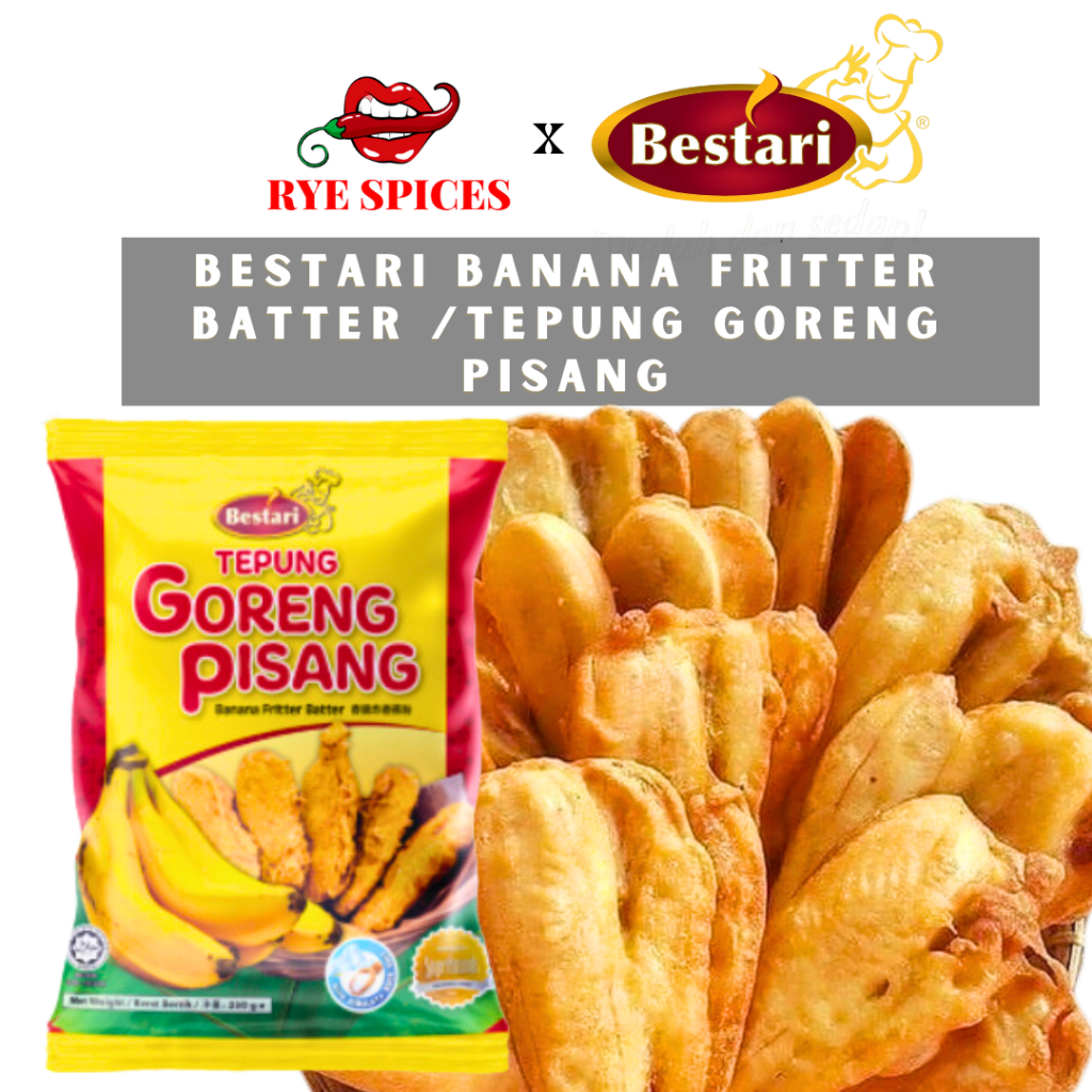 Bestari Banana Fritter Batter/Tepung Goreng Pisang Bestari (250g) Halal ...