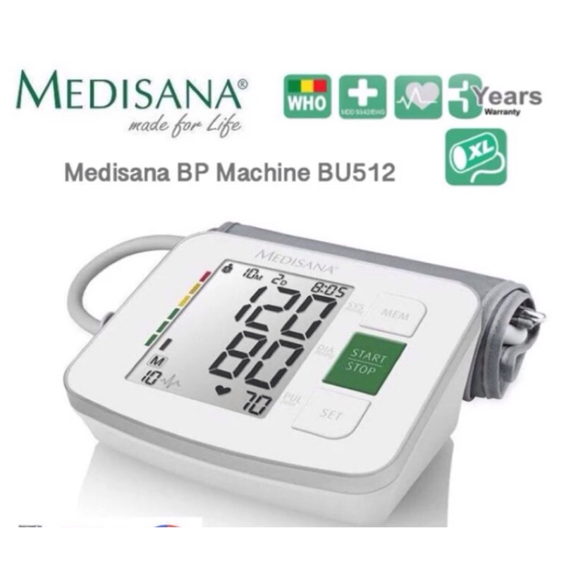 MEDISANA BP Machine BU512 (Upper Arm Blood Pressure Monitor) | Shopee ...