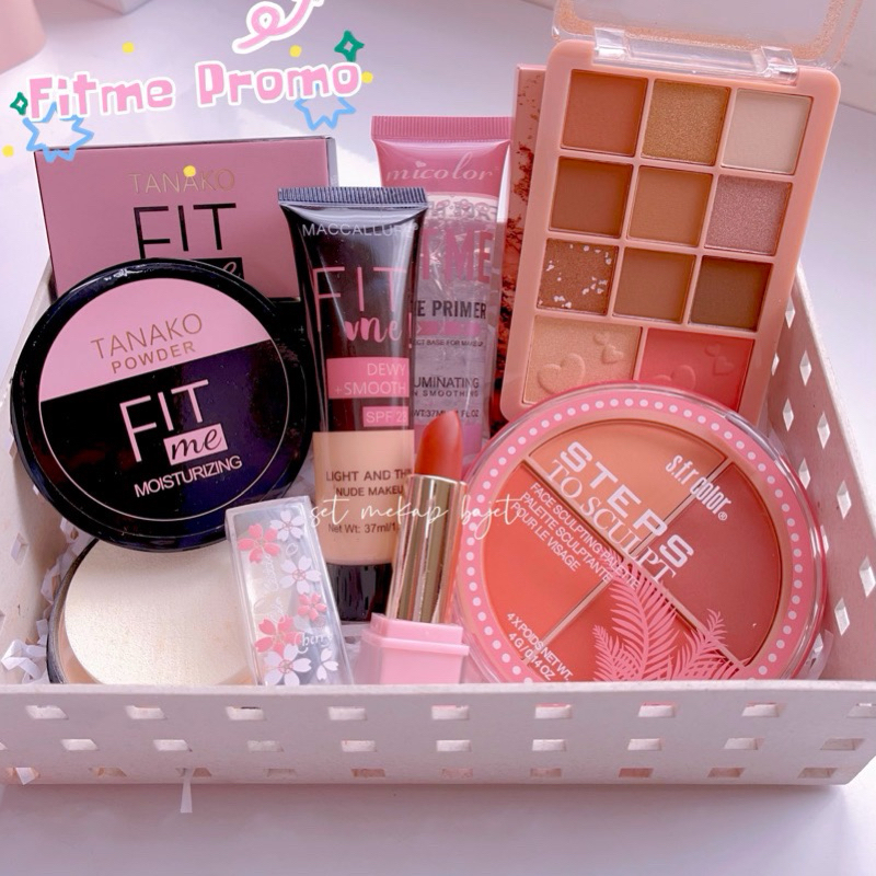 SET MAKEUP FITME LENGKAP 💙💙 SET MAKEUP BERKUALITI JOM ORDER SEGERA