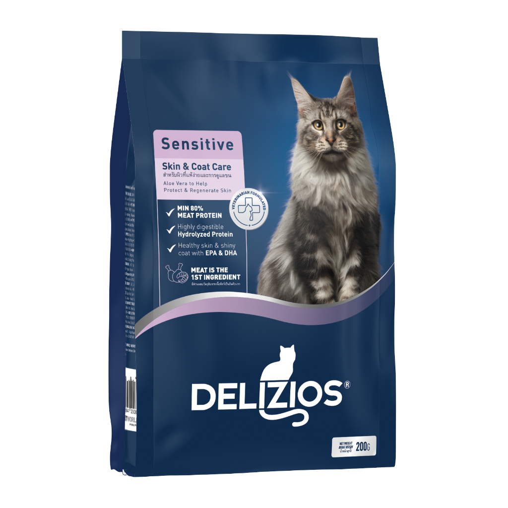 Delizios Dry Cat Food Skin And Coat (200g) [Not For Sale] Shopee Malaysia