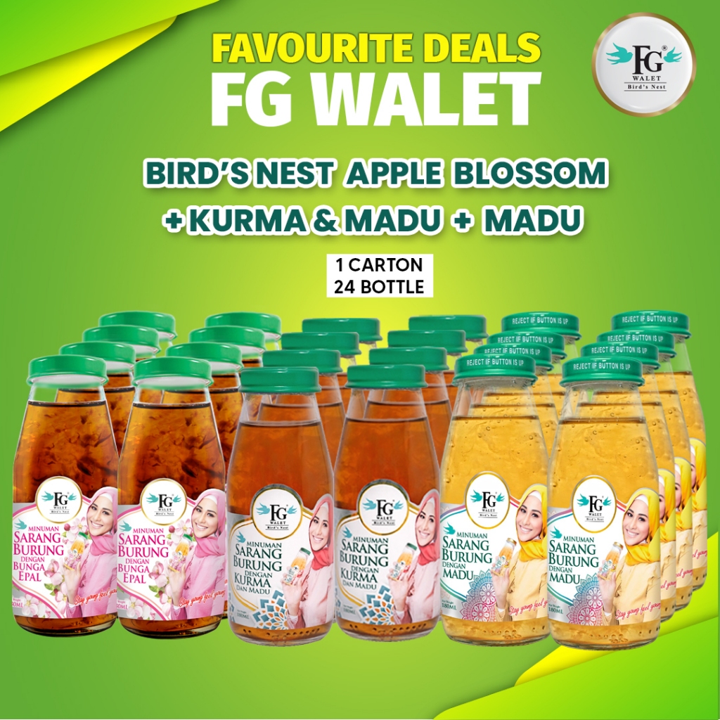 [ New ] FG Walet Bird's Nest 180ML 3 in 1 Super Combo Shopee Malaysia