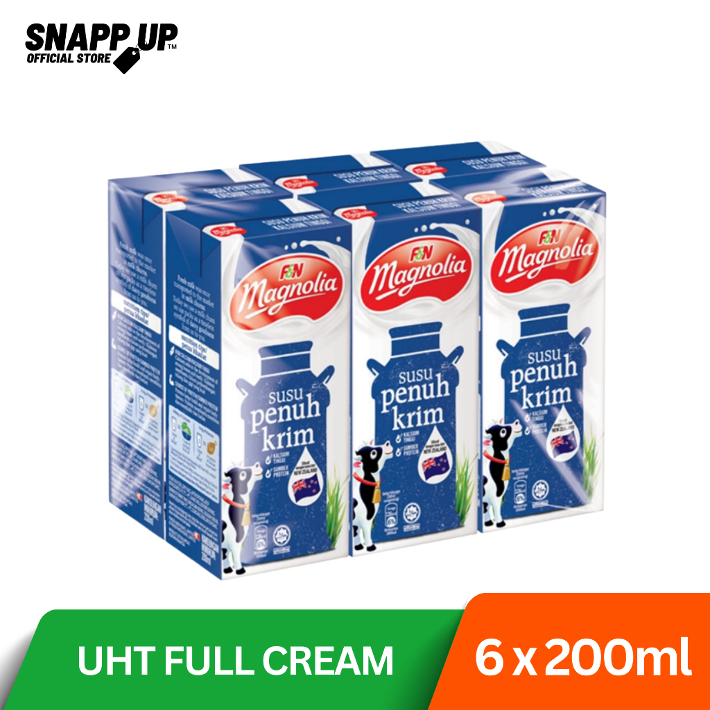 F&N Magnolia Full Cream Milk/Chocolate Milk 200ml x 6 | Shopee Malaysia