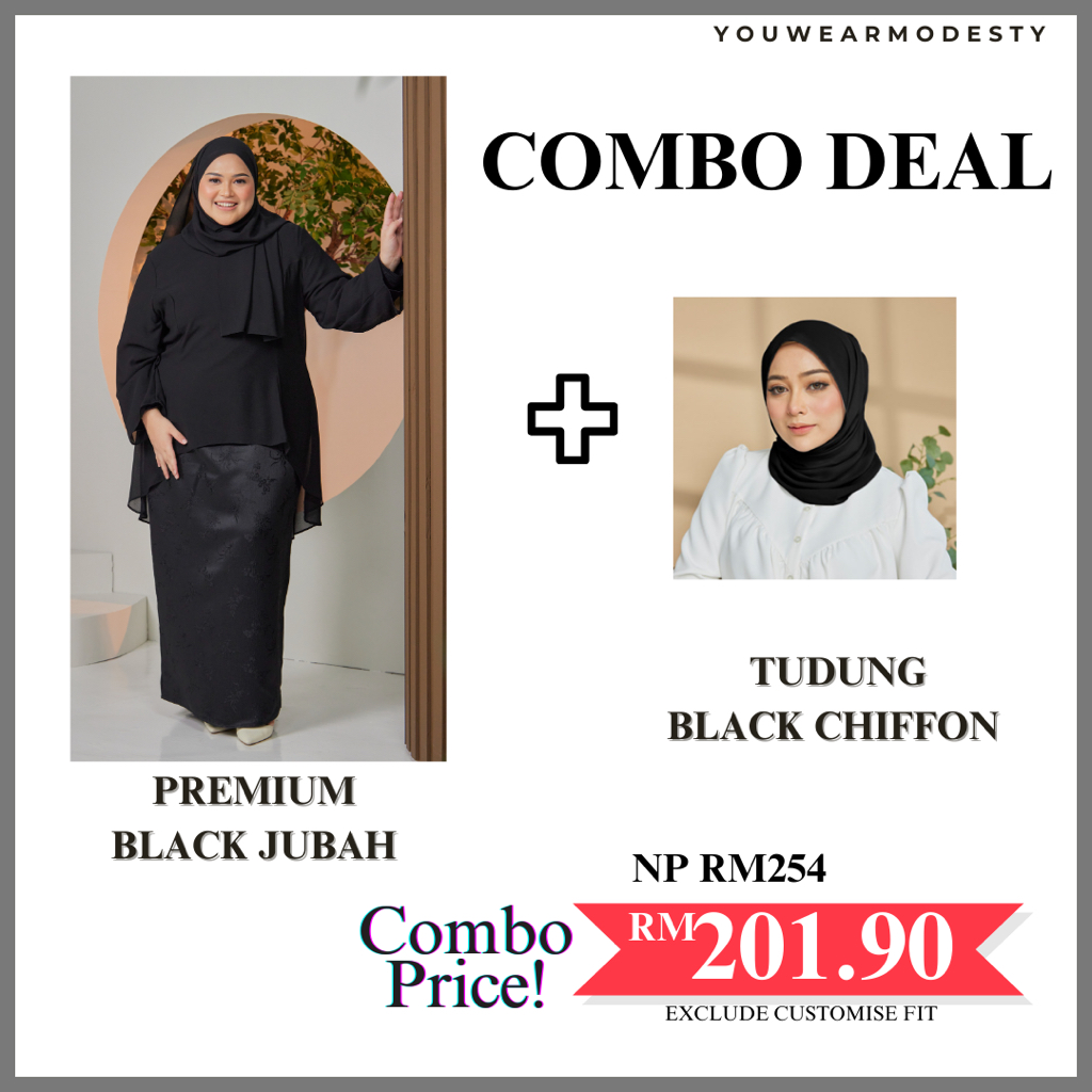 YouWearModesty Petra Jubah muslimah dress plus size baju raya plus size 2024 Shopee Malaysia