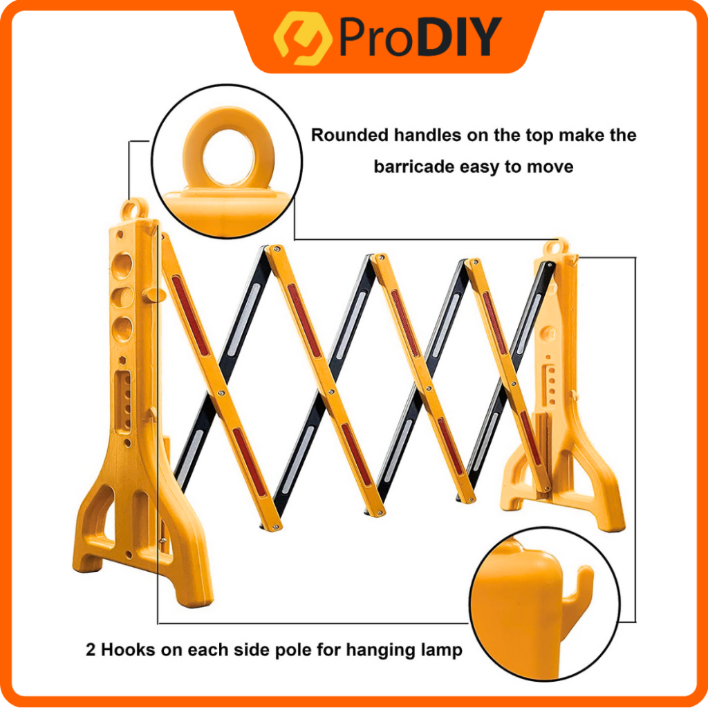 2.5M Safety Divider For Road Barrier Expandable Mobile Barricade ...