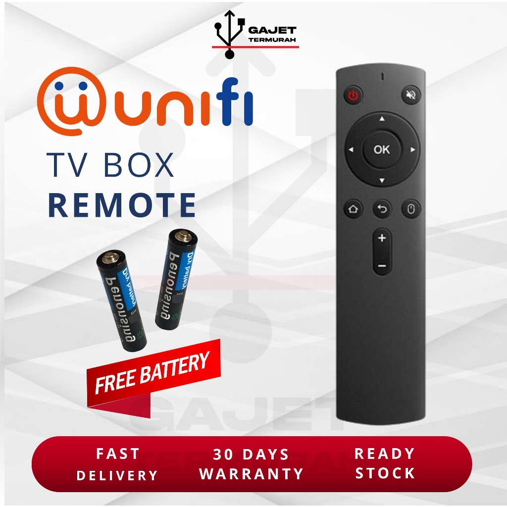 Alat Kawalan Jauh Televisyen Unifi TV Box Black remote Television ...