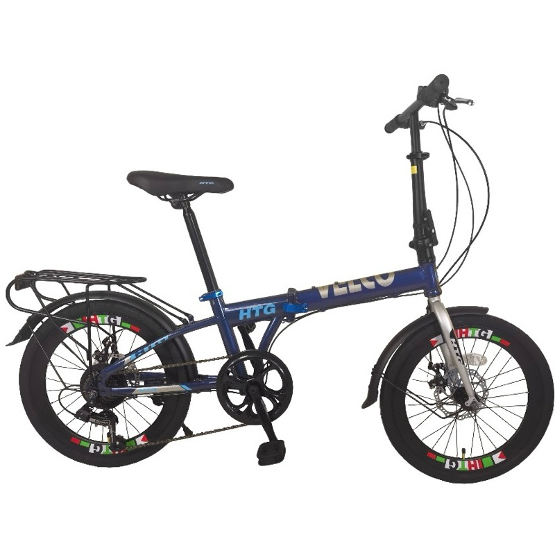 【SIAP PASANG】FOLDING BIKE VELCRO 20" 7speed with Pelantar Magat Disc