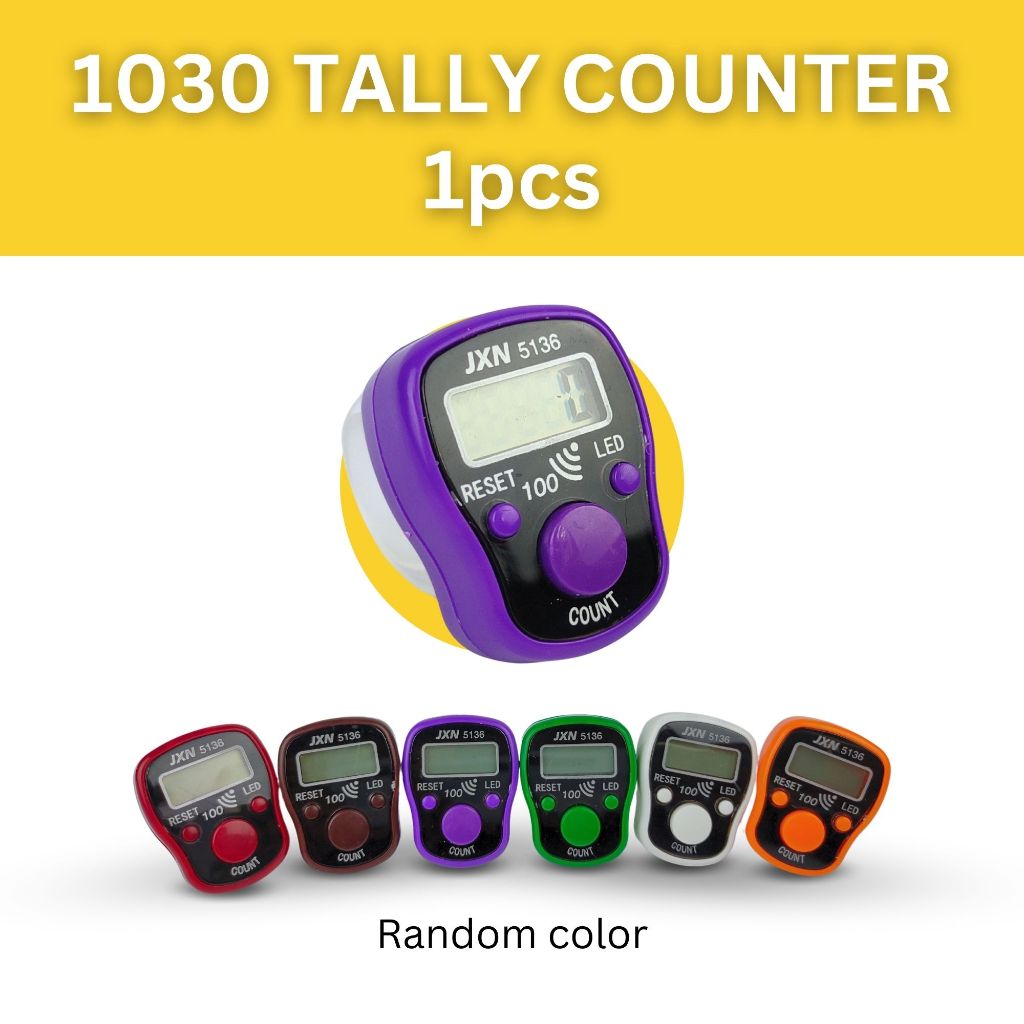 FC-1011 Tally Counter Finger Clicker Ring RANDOM COLOR Compact Small ...