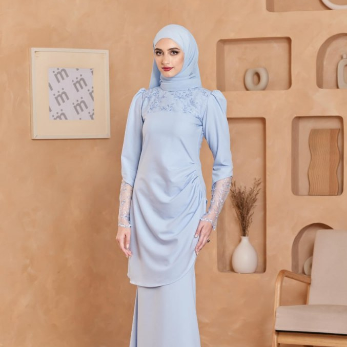 LUNA KURUNG BABY BLUE MJESTIC