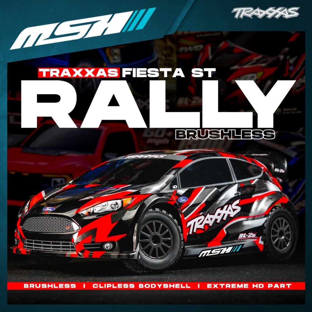 Traxxas ford fiesta store st rally brushless