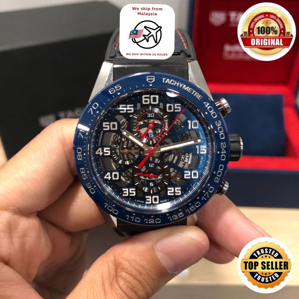TAG HEUER CARRERA 01 RED BULL EDITION RACING EDITION WATCH JAM TANGAN COLLECTION 100 ORIGINAL USE Shopee Malaysia