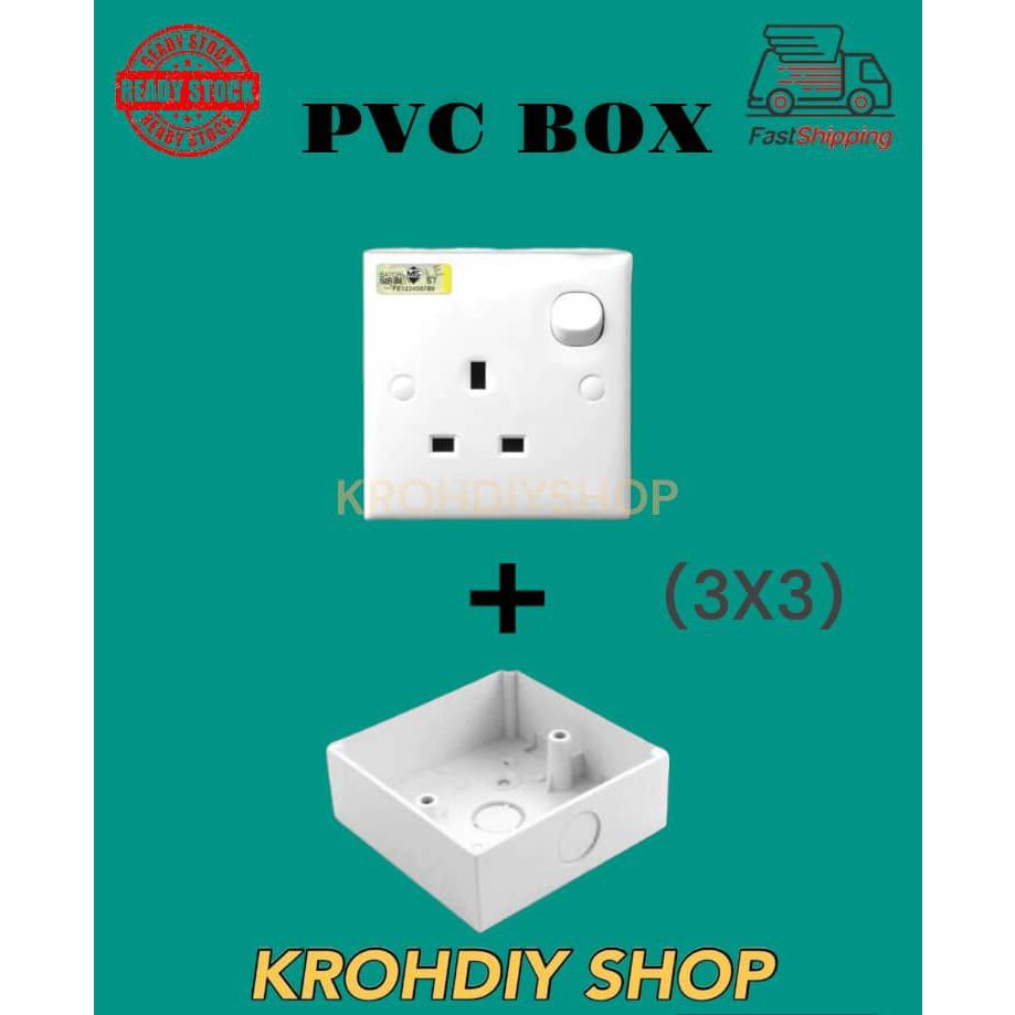 PVC Socket Switch Base / Nut Box / Surface Type Switch Box Casing ...