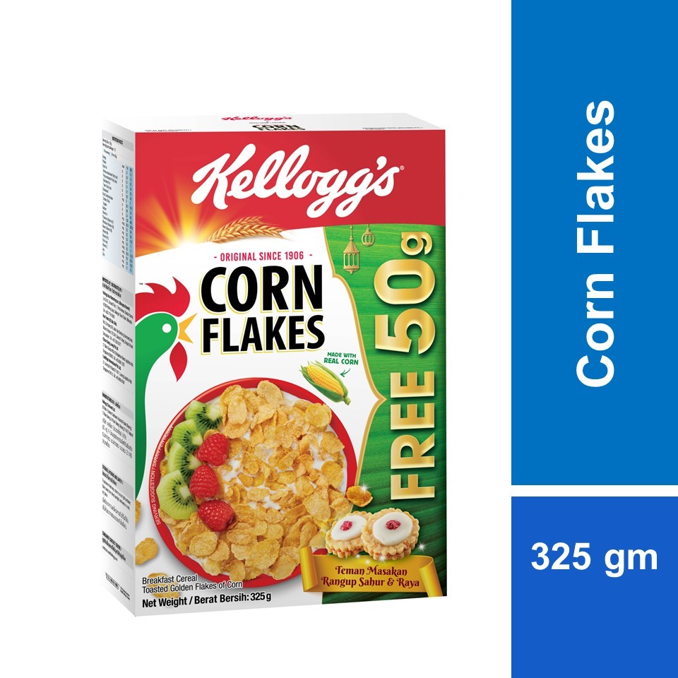 Kellogg's Corn Flakes Cereal Ramadan Edition 325 + 50g | Shopee Malaysia