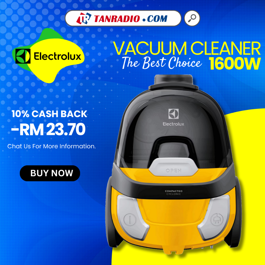 Electrolux Bagless Canister Vacuum Cleaner CompactGo Z1230 Shopee