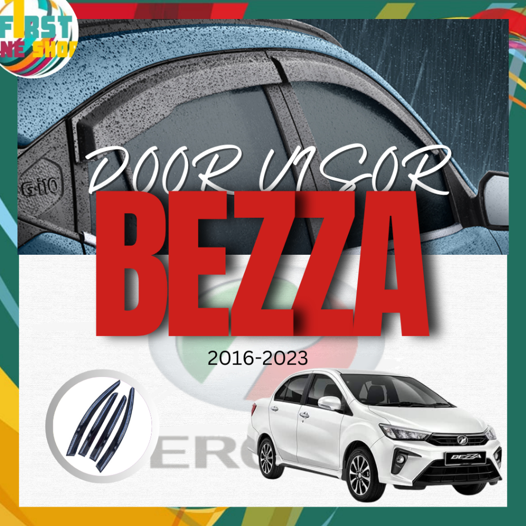 Perodua Bezza 2016-2023 (4PCS/SET) Car Door Visor Big /Small / Mugen ...