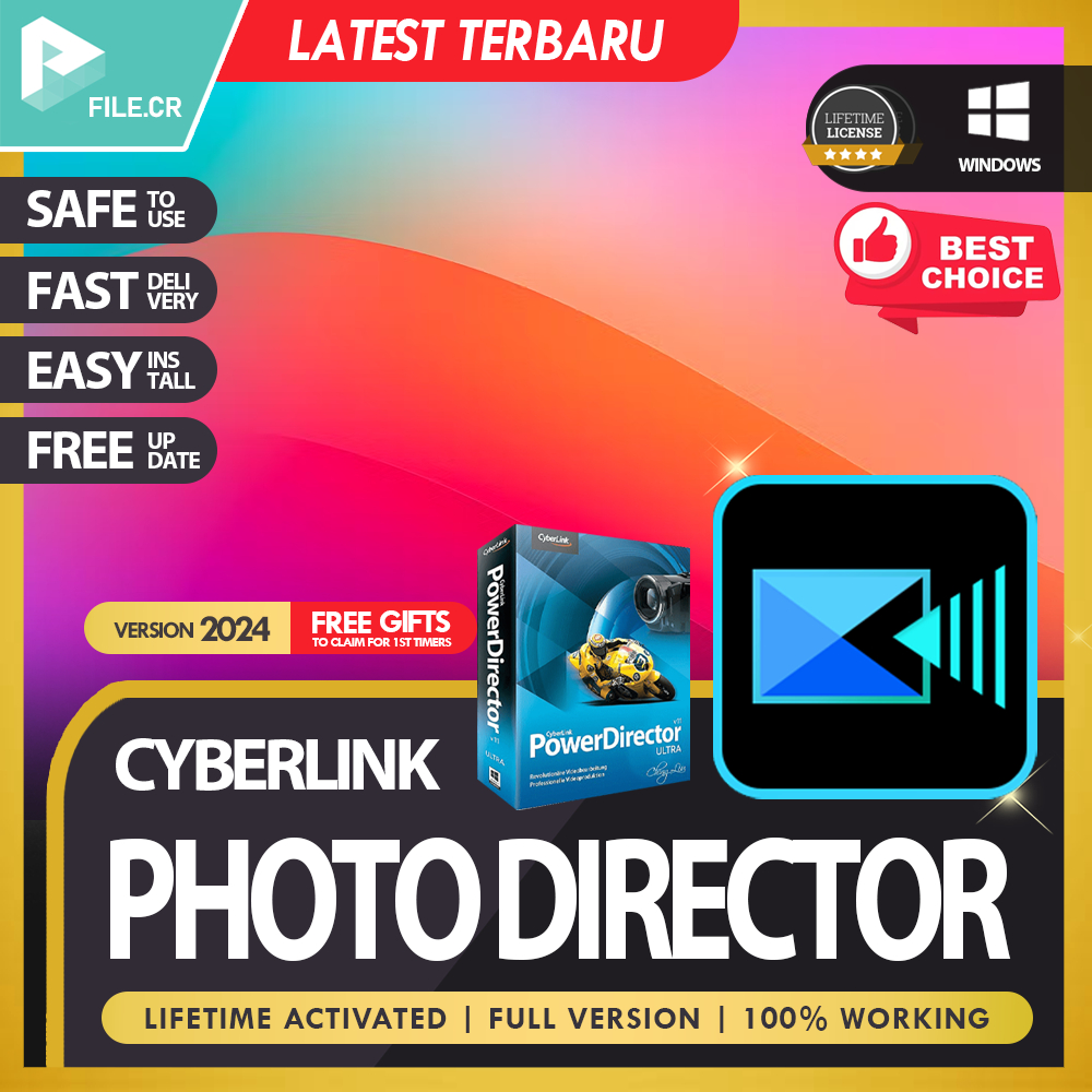 CyberLink PowerDirector Ultimate💯 EASY INSTALL 💯 LIFETIME PREMIUM 💯