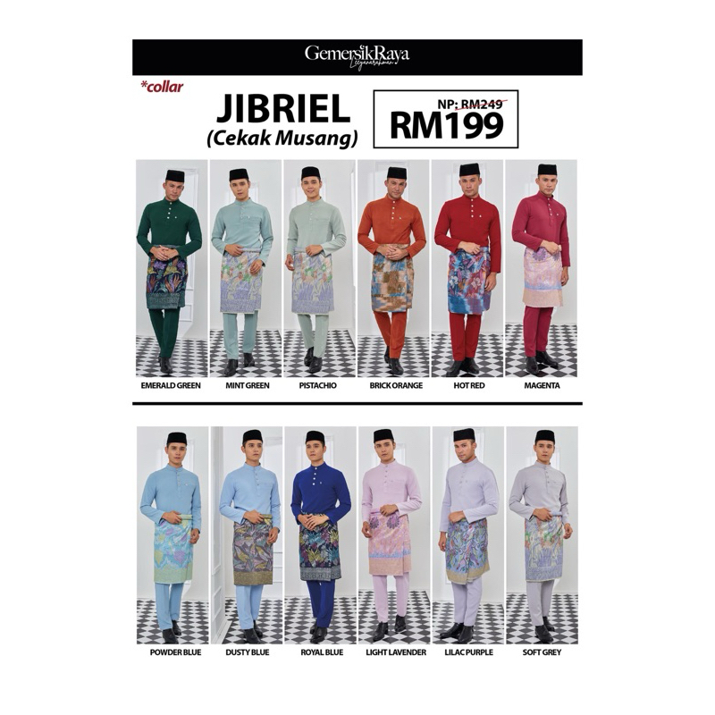 JIBRIEL BAJU MELAYU BACA DESCRIPTION(CEKAK MUSANG) | Shopee Malaysia