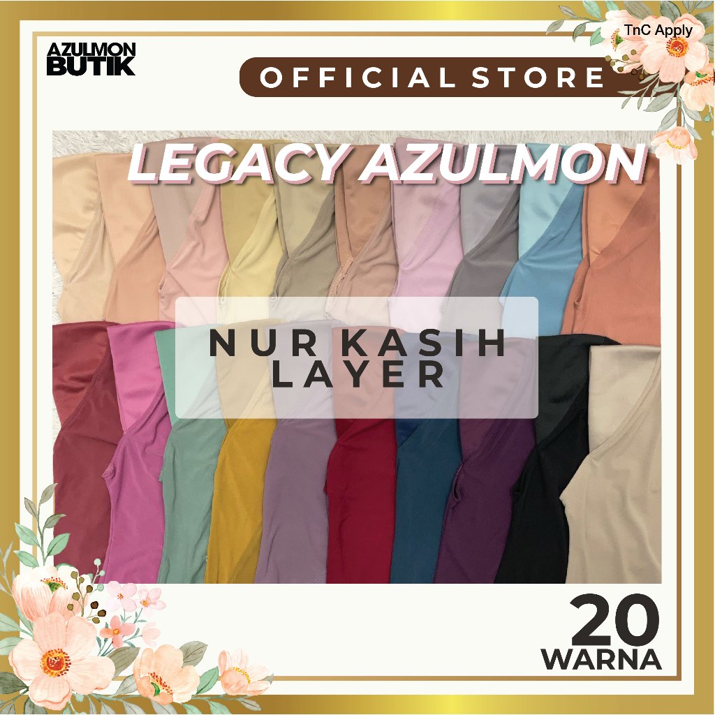 Legacy Azulmon Tudung Sarung Instant Noor Kasih Mosscrepe | Shopee Malaysia