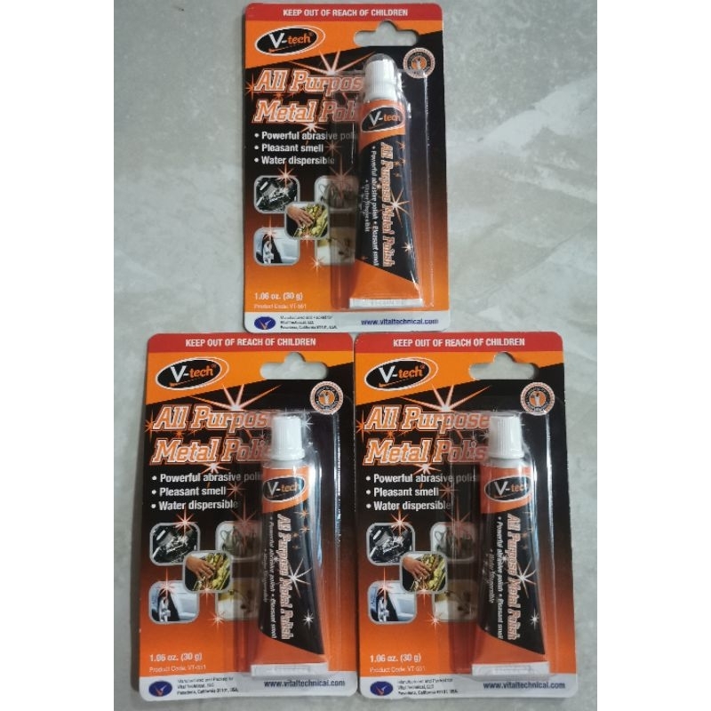 Vtech All Purpose Metal Polish 30g Shopee Malaysia