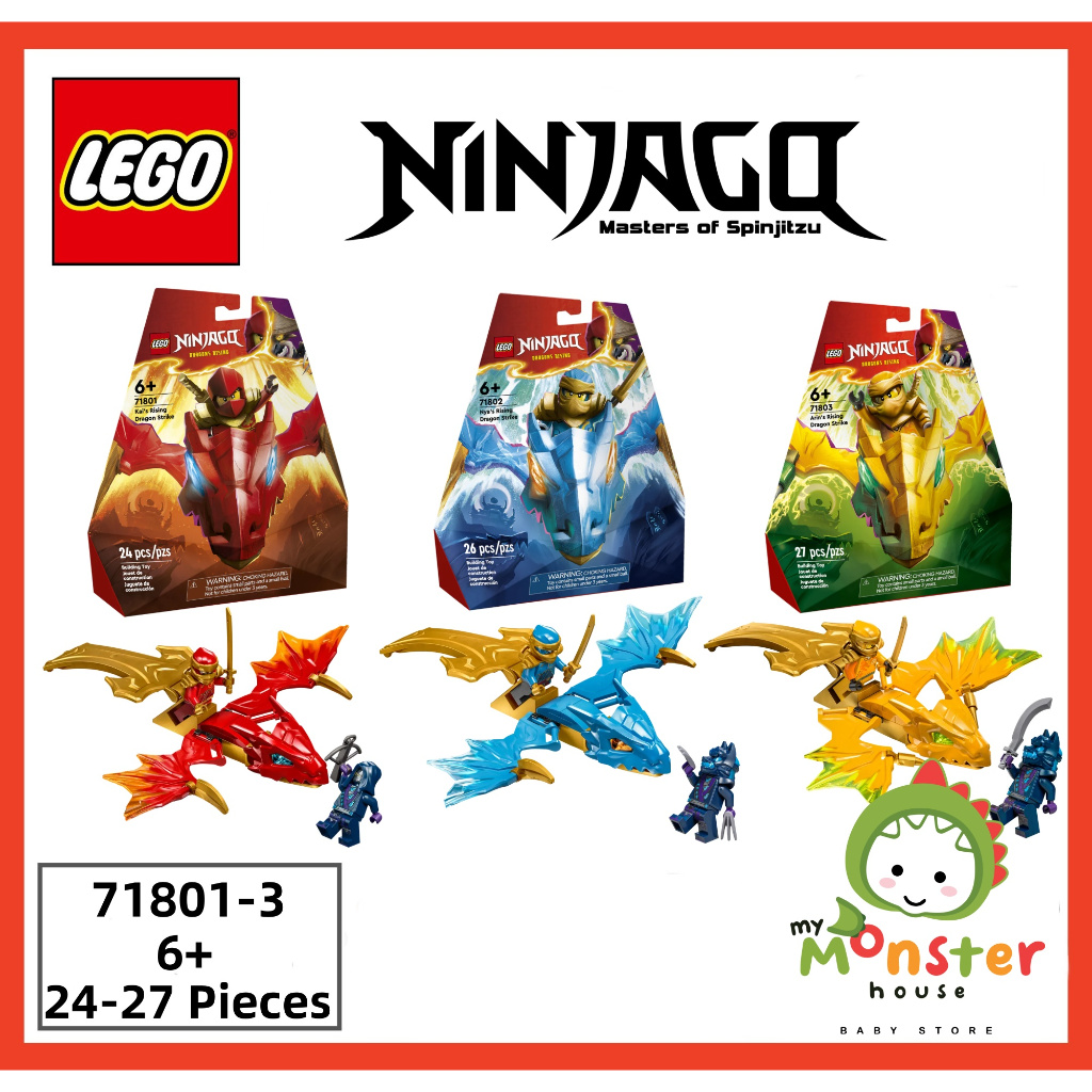 Original LEGO Ninjago 71801 71802 71803 Kai's Rising , Nya's Rising ...