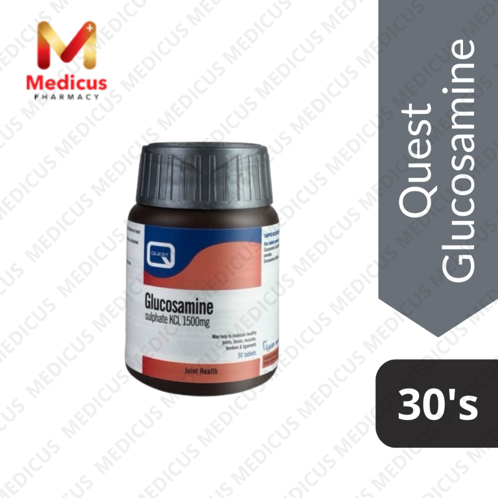 Quest Glucosamine Sulphate KCL 1500mg 30's (Exp 07/2024) Shopee Malaysia
