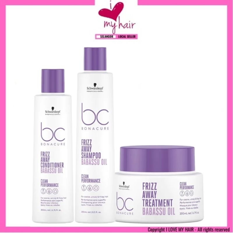 Schwarzkopf BC Frizz Away Entwirrungsspülung, 200 Ml – Anti-Frizz Für Krauses & Dickes Haar