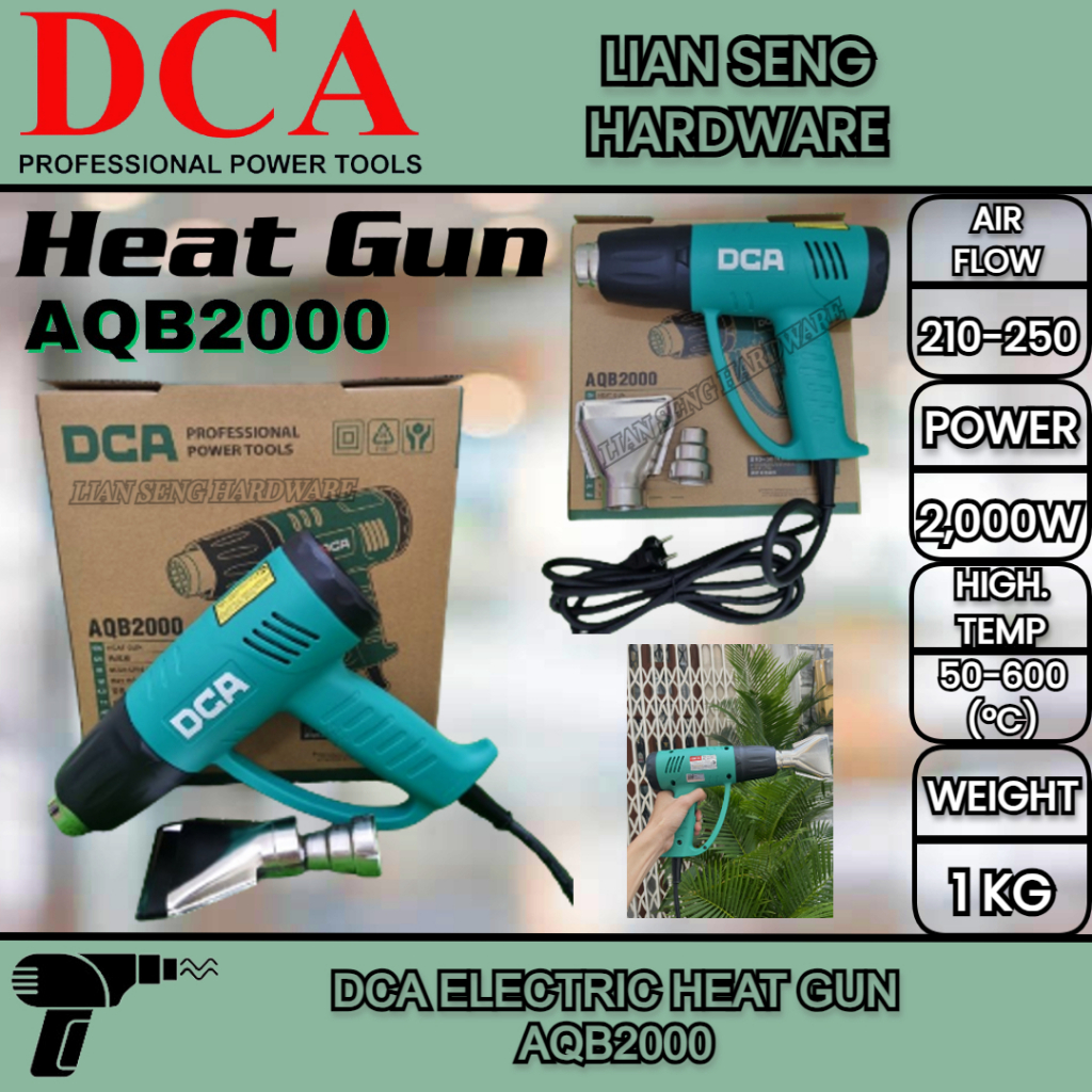 DCA ELECTRIC HEAT GUN AQB2000 (2,000W) | Shopee Malaysia