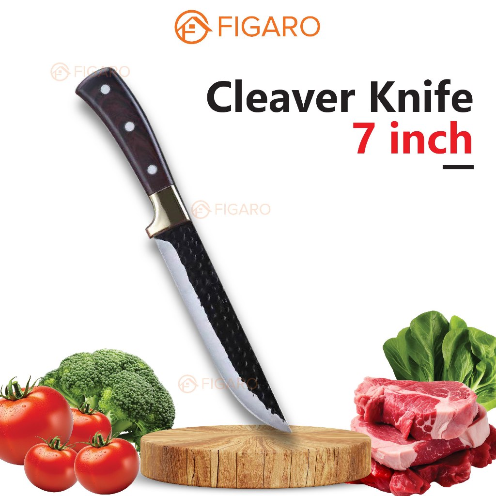 Figaro Household 7 Inch Cleaver Knife Super Sharp Japanese Knife ...