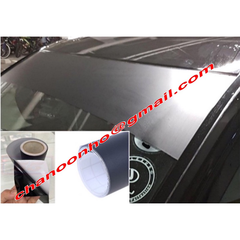 Front Matt Black Windscreen Windshield Window Sticker 10 inch x 52 inch ...