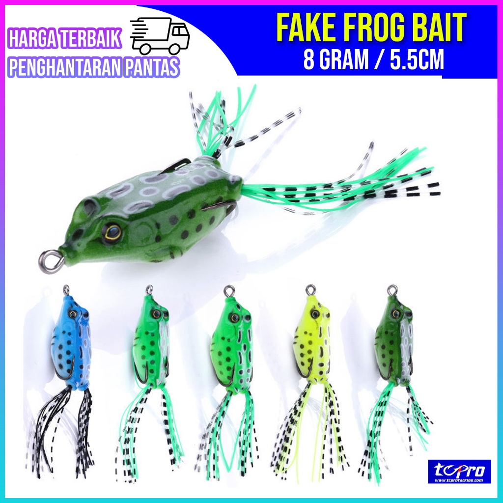 Topwater Frog Lures Soft Frog Lure Crank Bait Tackle, Frog Fishing Lures  With Hook Soft Fishing Baits Katak 8gram 5.5CM