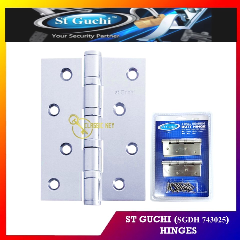 St Guchi Hinges 4 Inch Sgdh 743025 4bb Sus304 Stainless Steel Heavy