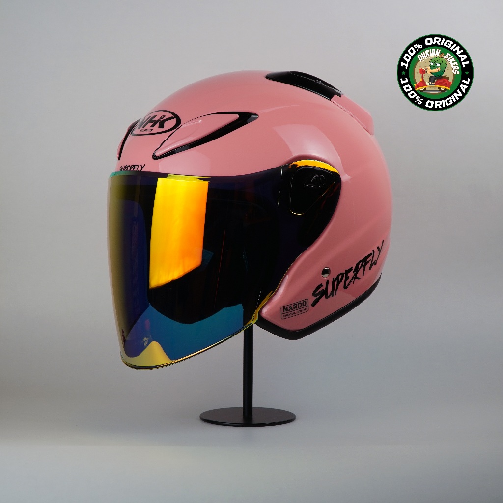 NHK Helmet X SUPERFLY R6 v2 Solid (Nardo Pink Glossy) | Shopee Malaysia